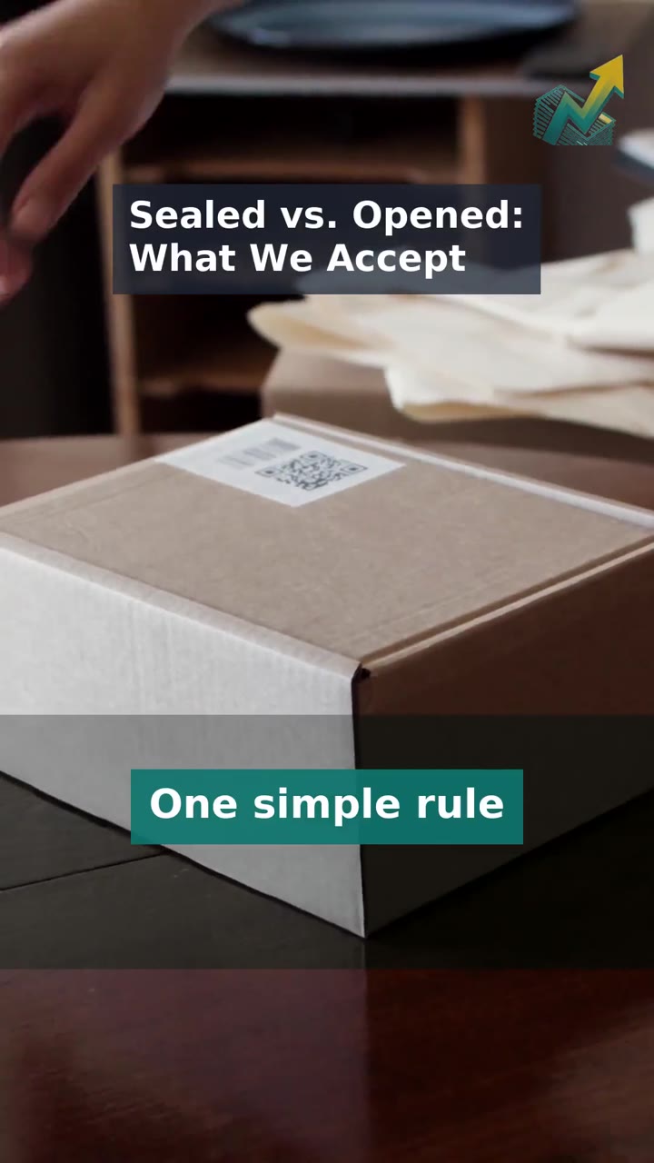 Sealed vs. Opened: What We Accept